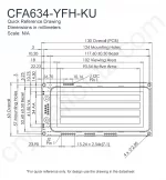 CFA634YFHKU Mechanical Drawing CFA634YFHKU Mechanical Drawing