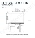 CFAF320240F035TTS Mechanical Drawing CFAF320240F035TTS Mechanical Drawing