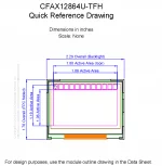 CFAX12864UTFH Mechanical Drawing CFAX12864UTFH Mechanical Drawing
