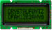 Sunlight readable 12x2 character LCD, Dark characters. Sitronix ST7066U controller. CFAH1202A-NYG-JT