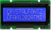 White on blue 12x2 character LCD module. Sitronix ST7066U (HD44780 compatible) controller. CFAH1202A-TMI-JT