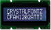 Standard white on dark 12x2 character LCD. Sitronix ST7066U (HD44780 compatible) controller. CFAH1202A-TTI-JT