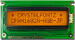 16 x 2 parallel character LCD,Dark characters on amber background,Sunlight readable CFAH1602A-AGH-JP