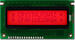 16 x 2 parallel character LCD,Dark characters on red background,Sunlight readable CFAH1602A-RGH-JT