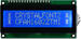 Standard 16x2 parallel character LCD,White characters on blue background,LED backlight CFAH1602Z-TMI-ET