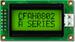 8x2 character LCD display, Dark on green. Sitronix ST7066U (HD44780 compatible) controller. CFAH0802A-GGH-JT