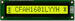 Sunlight readable large 16x1 character LCD, dark text. Sitronix ST7066U controller. CFAH1601L-YYH-ET