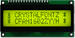 16x2 character, parallel interface, LCD, Dark characters on yellow-green background, Sunlight readable. CFAH1602Z-YYH-ET