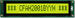 20x1 parallel character LCD, Dark characters on yellow-green background, Sunlight readable CFAH2001B-YYH-ET