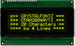 20x4 character LCD, Yellow-Green characters on a dark background, LED backlight. CFAH2004A-YTI-JT