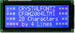 20x4 Character LCD Module, White characters on a blue background, LED backlight. CFAH2004L-TMI-JT