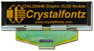Orange 256x64 SPI Graphic OLED (CFAL25664B-Y-B1)