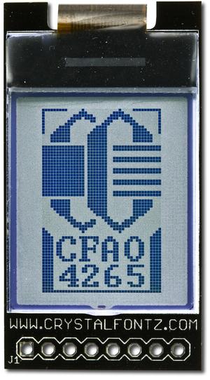 42 x 65 Graphic LCD with Carrier Board (CFAO4265A-TFK-CB)