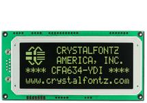 Dark 20x4 Character I2C LCD CFA634-YDI-KC