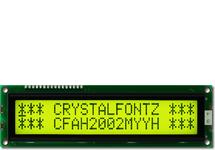 Dark on Yellow 20x2 Character LCD CFAH2002M-YYH-ET