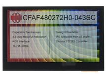 480x272 4.3&quot; Capacitive Touchscreen TFT Display CFAF480272H0-043SC