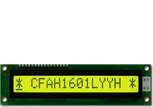 16x1 Sunlight Readable Character LCD CFAH1601L-YYH-ET