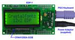 This shows the EDP-1 as it would be supplied if it were ordered along with a CFAH1202A-GGB display. This shows the EDP-1 as it would be supplied if it were ordered along with a CFAH1202A-GGB display.