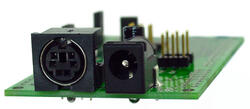 The EDP-1 has a connector that will mate with a standard PS/2 keyboard and a power connector. When you receive the EDP-1 and display combination from Crystalfontz, you need only plug the supplied power adapter in to see the display in action. The EDP-1 has a connector that will mate with a standard PS/2 keyboard and a power connector. When you receive the EDP-1 and display combination from Crystalfontz, you need only plug the supplied power adapter in to see the display in action.