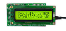 Here is the EDP-1 connected to a CFAH1602C-YYH. Here is the EDP-1 connected to a CFAH1602C-YYH.