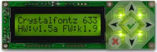 16x2 RS232 Character LCD (CFA633-YYB-KS)