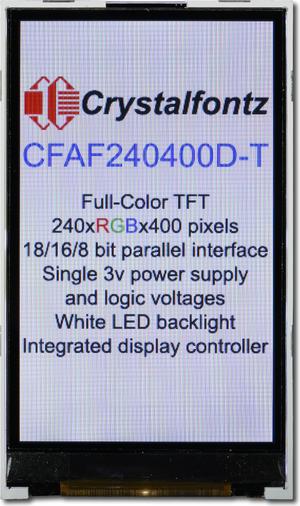 240x400  Parallel Color TFT (CFAF240400D-T)