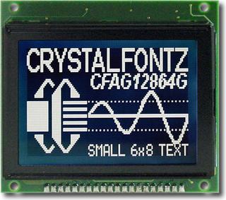 [EOL] Dark 128x64 Parallel Graphic LCD (CFAG12864G-STI-TY)