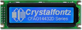 Blue on white 144x32 Graphic LCD (CFAG14432D-TMI-TT)