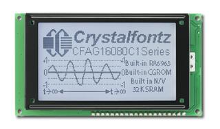 160x80 Transflective Graphic LCD (CFAG16080C1-TFH-TZ)