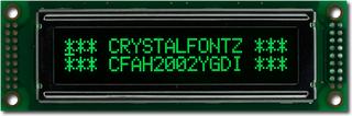 20x2 Parallel Character LCD [EOL] (CFAH2002Y-GDI-ET)
