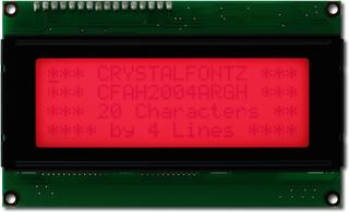 [EOL] Red 20x4 Character LCD (CFAH2004A-RGH-JT)