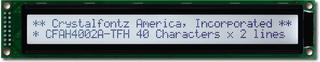40x2  Parallel Character LCD (CFAH4002A-TFH-JT)