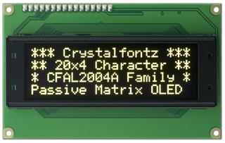 20x4  Parallel Character OLED (CFAL2004A-Y)