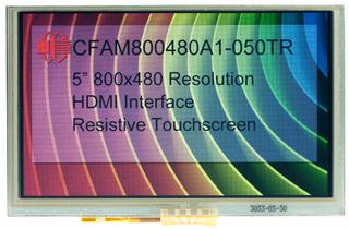 800x480 Resistive Touch TFT with HDMI (CFAM800480A1-050TR)