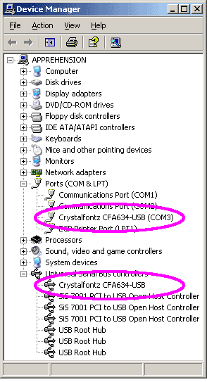 identifying COM port