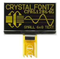 Crystalfontz 128x64 Yellow OLED