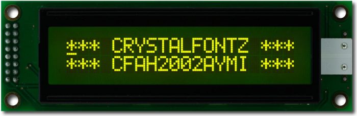 20x2 Character Display - crystalfontz.com