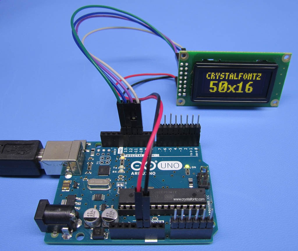 Arduino With Crystalfontz SPI Graphic OLED