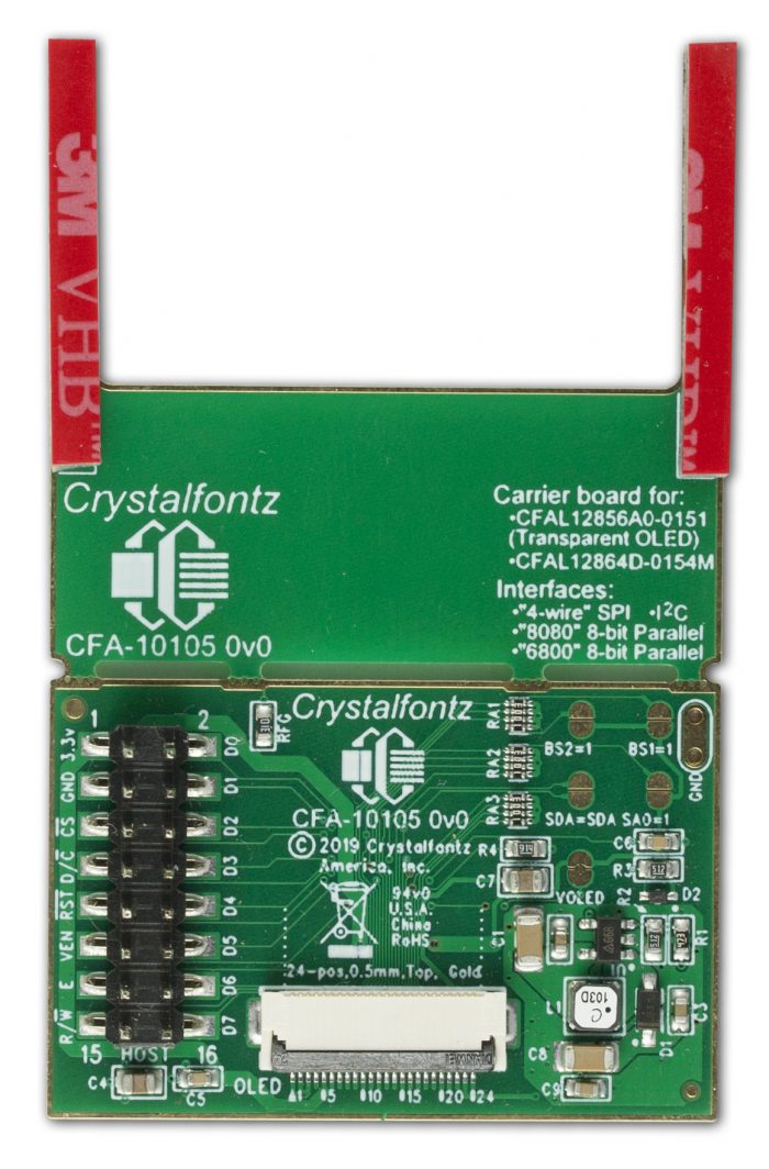 Front of the OLED breakout board