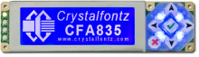 CFA835 - 244x68 Graphic LCD - Crystalfontz