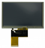 5" display with a resistive touchscreen. The tail from the touchscreen is attached to the main display tail.