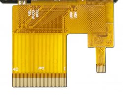 A 40-pin display tail and a 6-pin touch panel tail