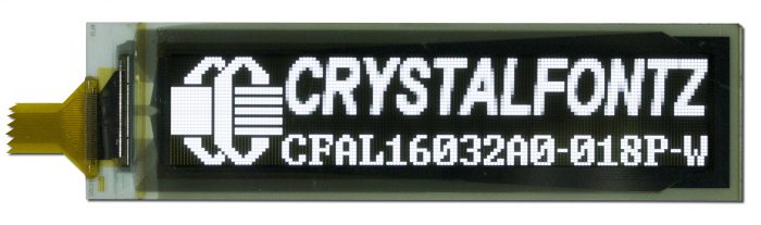 Crystalfontz 160x32 Flexible OLED Display