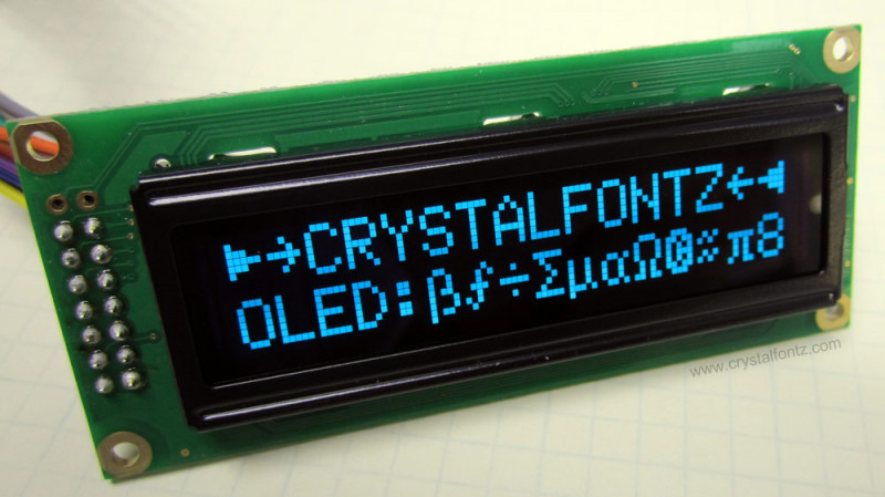 LCD Replacement OLED Module - www.crystalfontz.com