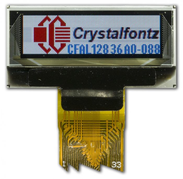 128x36 OLED Display Module - crystalfontz.com