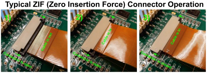 ZIF Connector Operation - www.crystalfontz.com