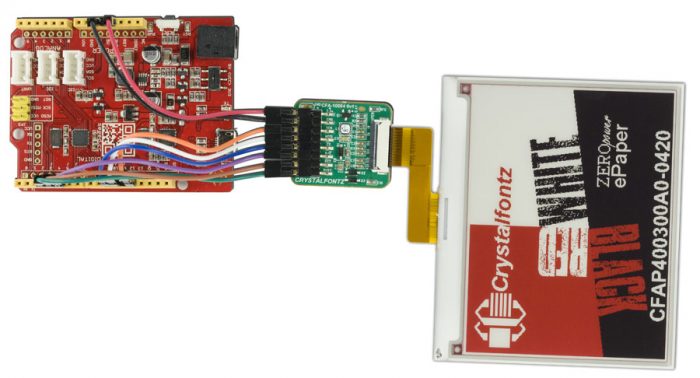 Crystalfontz ePaper Dev Kit