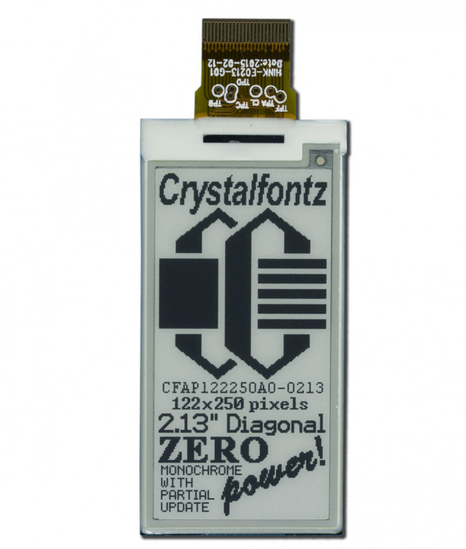 122x250 ePaper Display - www.crystalfontz.com