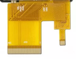 A 40-pin display tail and a 6-pin touch panel tail