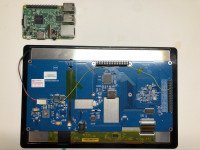 Raspberry Pi and modified HDMI display PCB